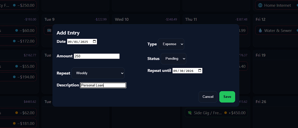 List view and totals